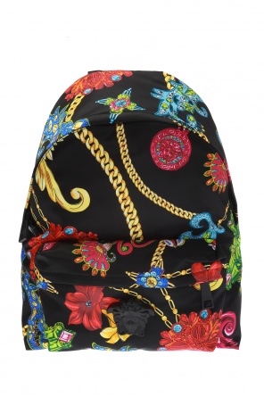 Plecak z motywem kwiatowym, zdjęcie 1 Plecak z motywem kwiatowym od Versace
